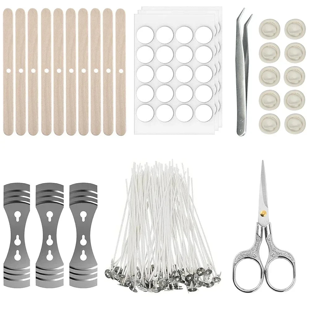 DIY Handmade Candle Craft Tools Kit with Wax Melting Hot Plate