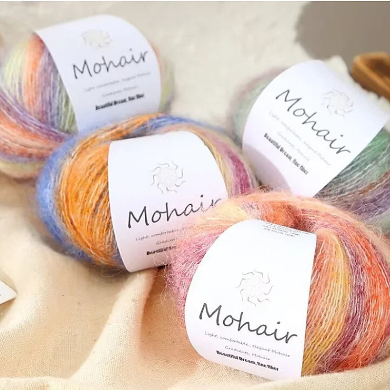 Gradient Mohair Soft Cotton Yarn