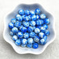 4/6/8/10mm Pattern Round Glass Beads Loose Spacer Beads