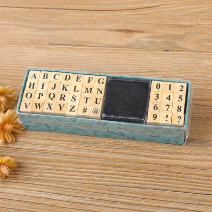 40pcs/set Creative Character Wooden Stamp Set