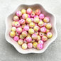 4/6/8/10mm Pattern Round Glass Beads Loose Spacer Beads