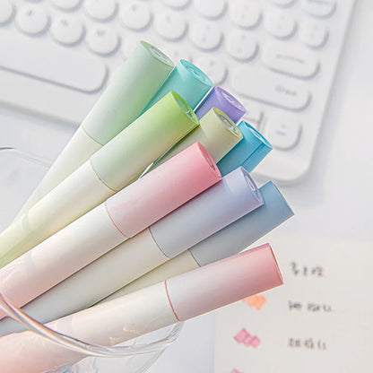 4Pcs/set Macaron Highlighters Color Gradient Highlighter Pens