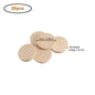 15-35mm Unfinished Smooth Round Wood Coins
