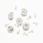 100pc Metal Locking Pin Back Brooch Badge Holder