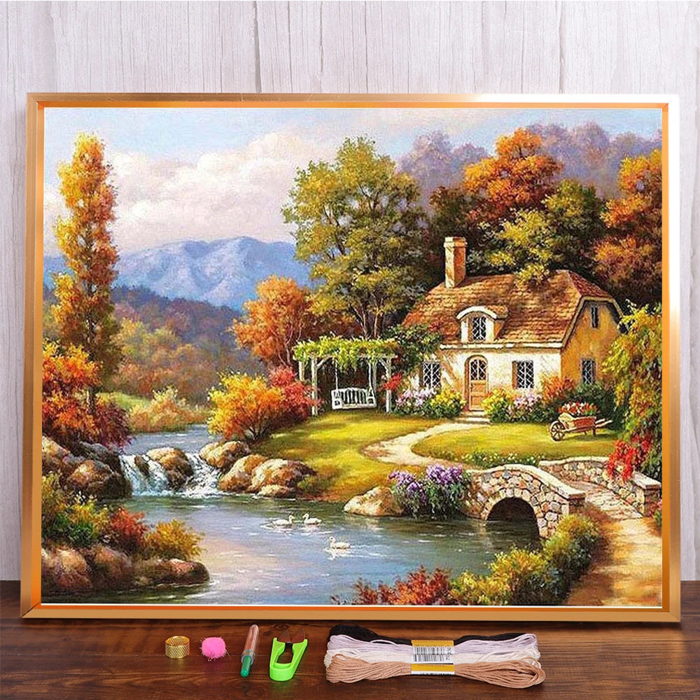 Meian Landscape DIY 11CT Cross Stitch Embroidery Kits