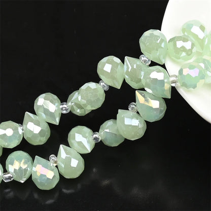 Austria AB Color Crystal Strawberry Beads 10*8mm Shiny Faceted Glass Beads