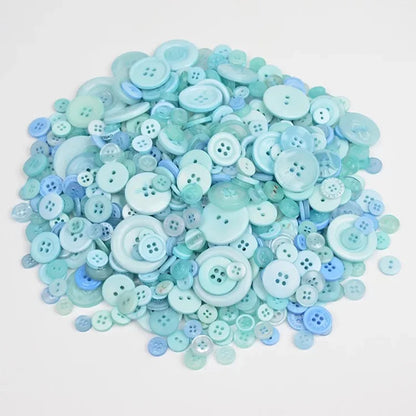 50Gram  Mix size wooden buttons