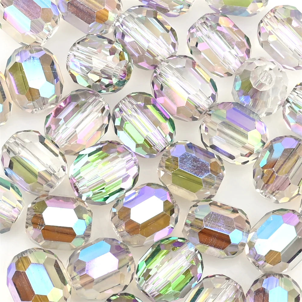9mm Austria Crystal Beads Faceted Round Barrel Loose Spacer Beads