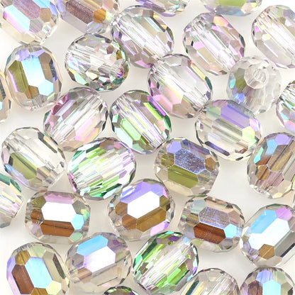 9mm Austria Crystal Beads Faceted Round Barrel Loose Spacer Beads