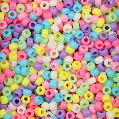 200-1200Pcs multi-colored Large Hole Pony Beads