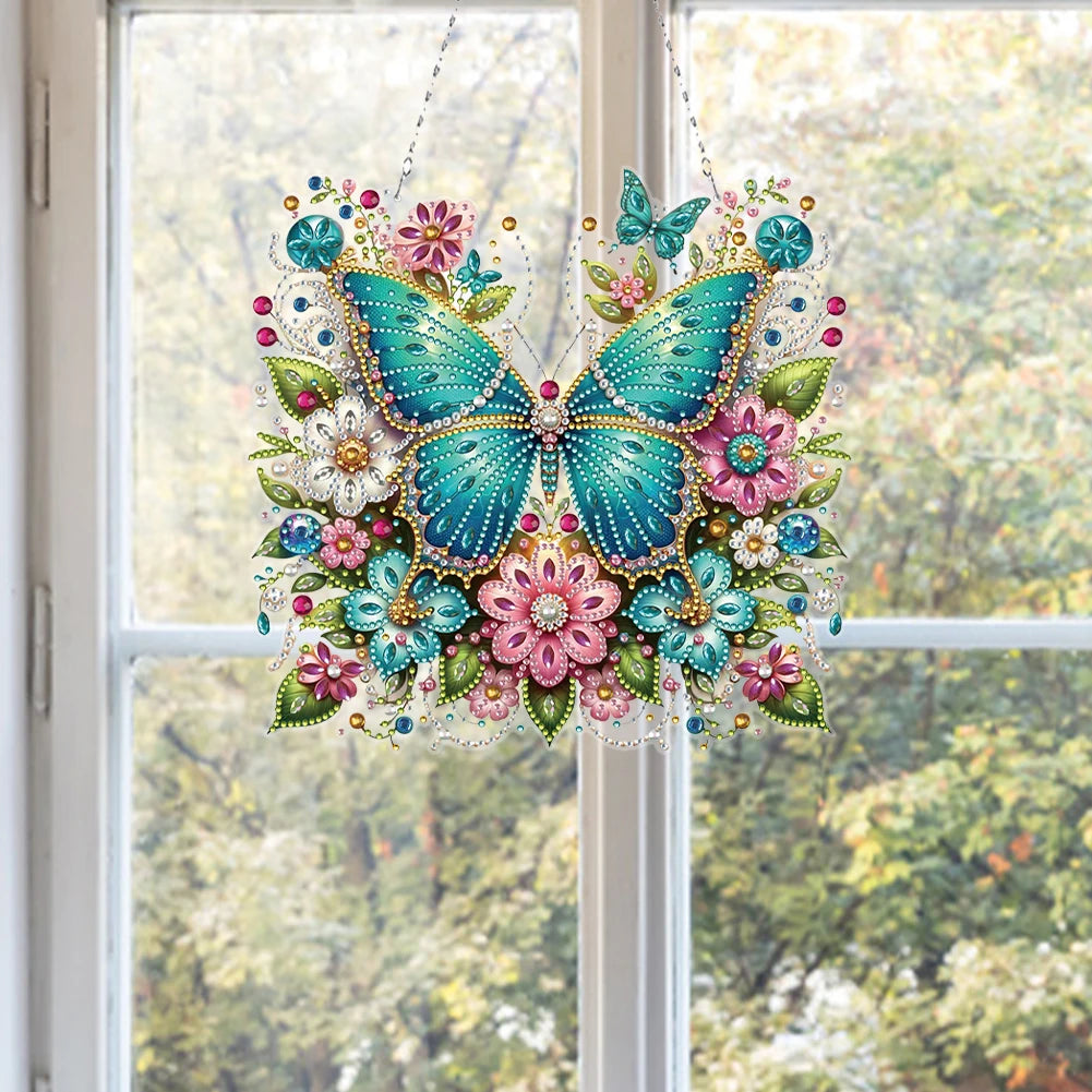 Easter Egg Basket Rhinestone Diamond Art Pendants