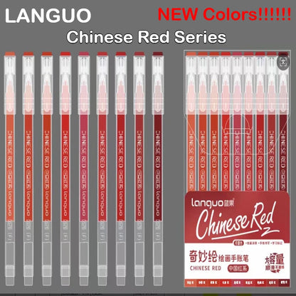 LANGUO 207/4 Colors Glitter Acrylic 0.5/1.0mm Gel Pen