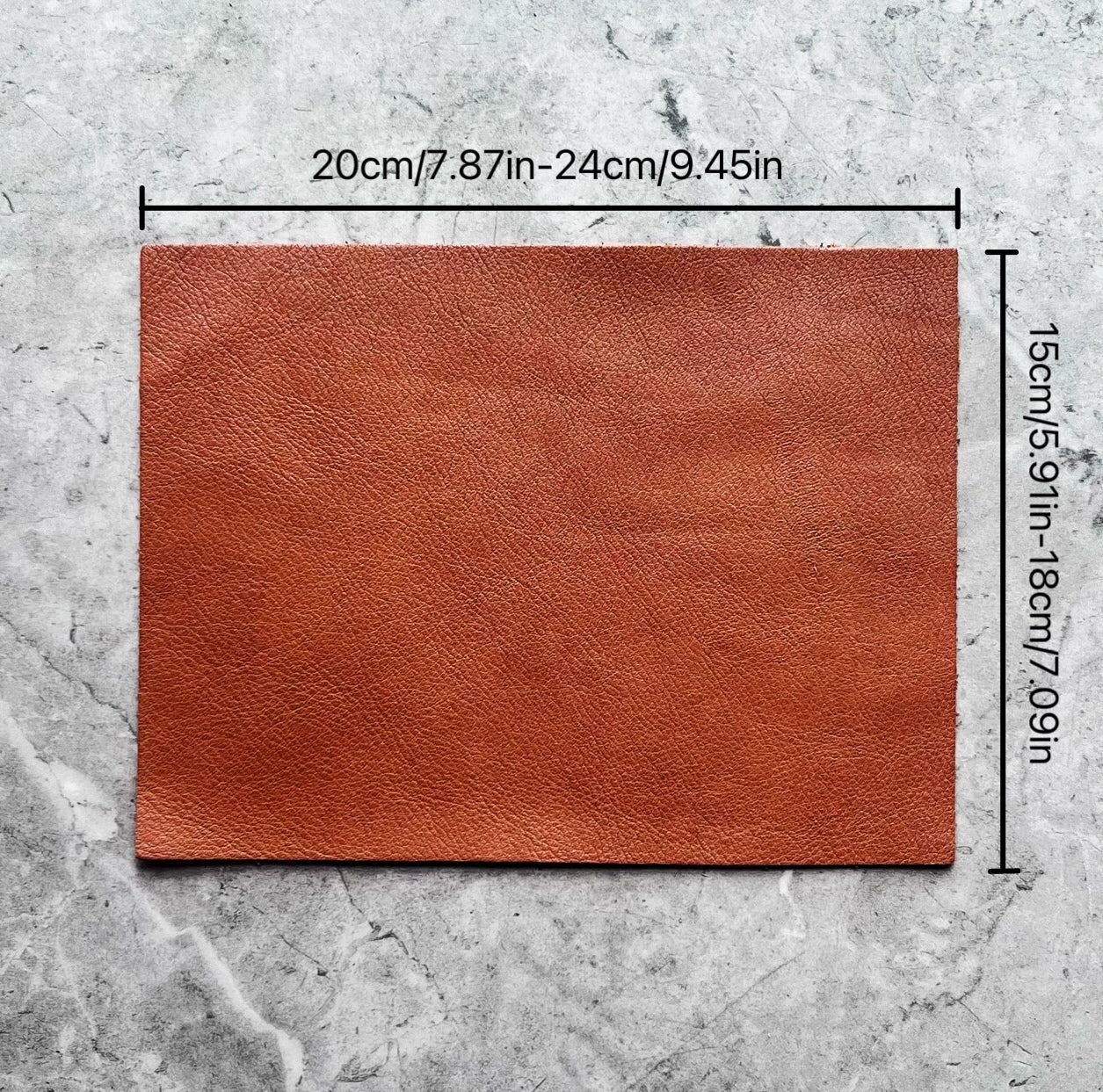 6-piece multi-color leather material made of cowhide sheets