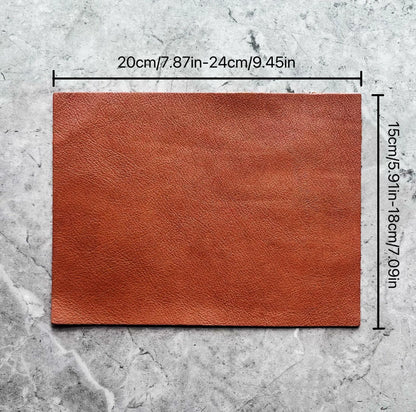 6-piece multi-color leather material made of cowhide sheets