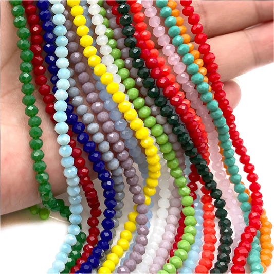 Multicolor 2 3 4 6 8mm Austria Faceted Crystal Beads