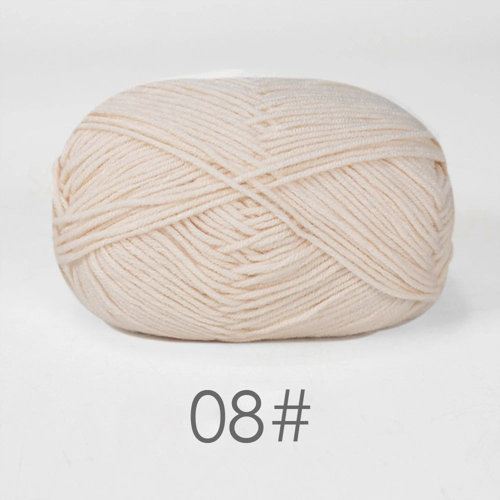 A1-a 50g/Set Soft Milk Cotton Yarn for Crochet Threads for Knitting