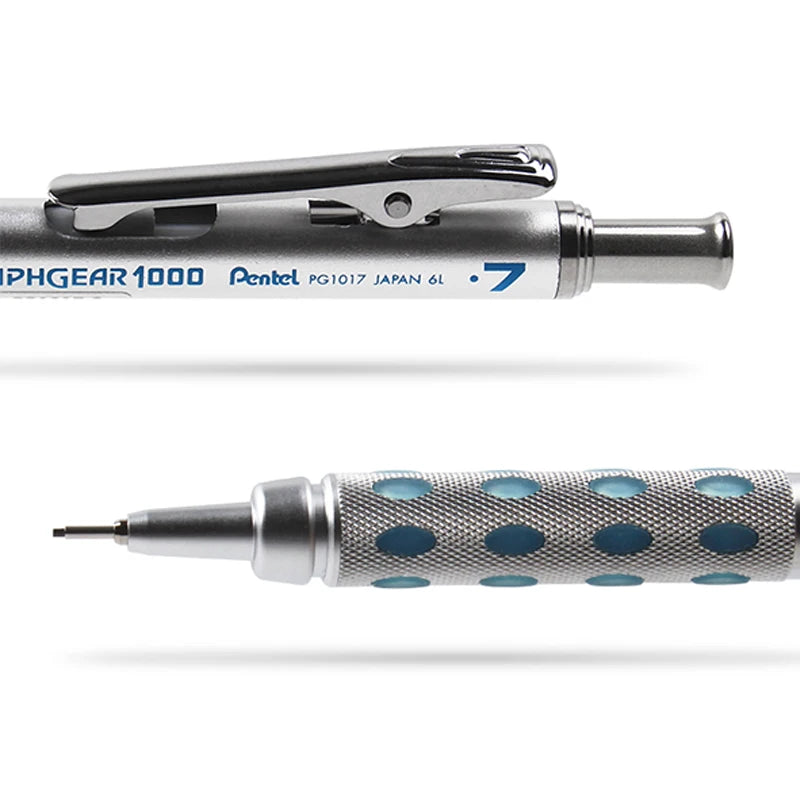 Pentel Drawing Mechanical pencils GraphGear 1000  Low Center of Gravity Telescopic Protective Tube