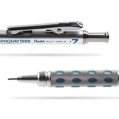 Pentel Drawing Mechanical pencils GraphGear 1000  Low Center of Gravity Telescopic Protective Tube