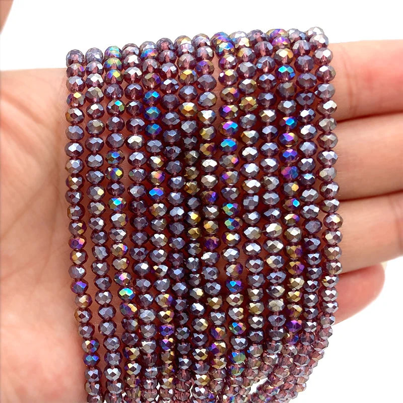 2 3 4 6 8mm Austria Faceted Crystal Beads Rondelle