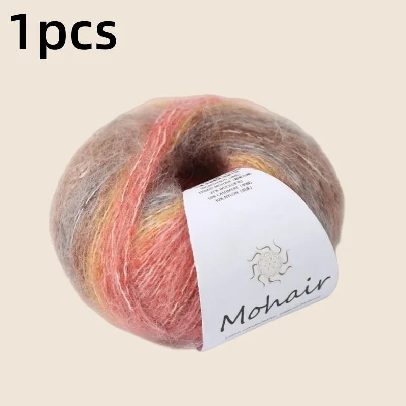 Gradient Mohair Soft Cotton Yarn