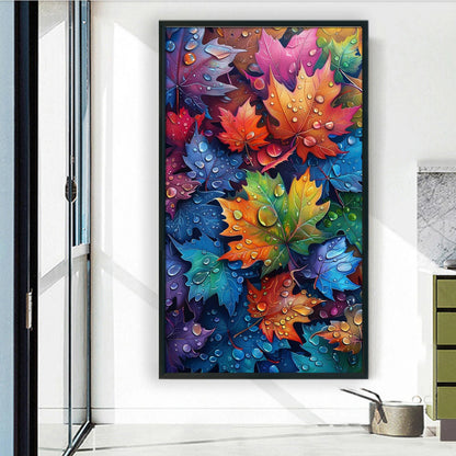 Maple Leaves Full 11CT DIY Counted Cross Stitch Kits Large Size 40x70cm