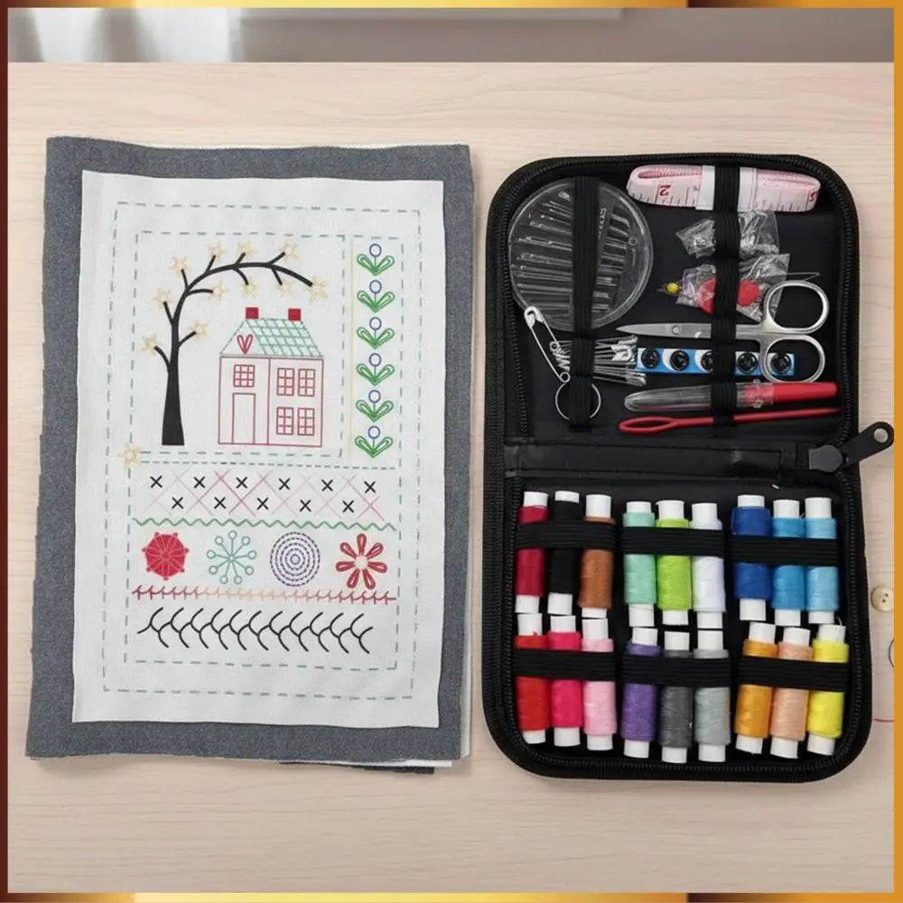 Embroidery Stitch Book Kit with A Complete Toolkit & Instructional Tutorial