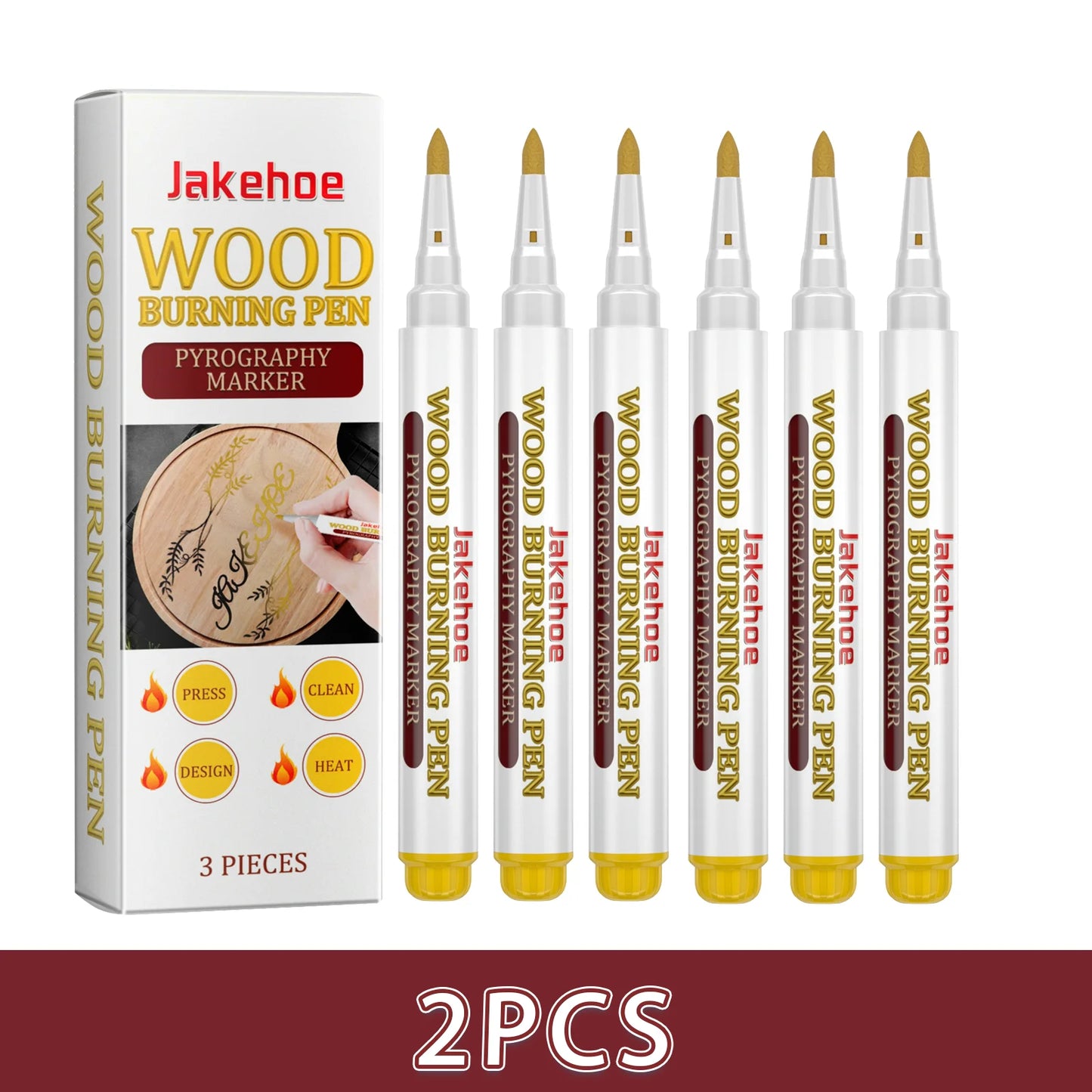 Wooden Burning Marker Pens