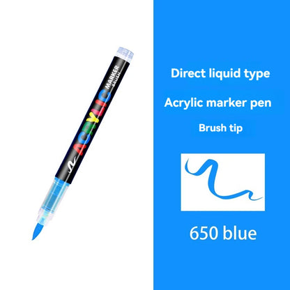 16 Colors Straight liquid Acrylic Paint Pen