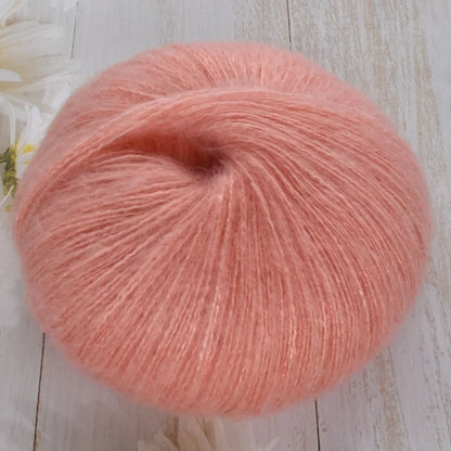 1pcs 50g Mohair Silk Wool Yarn 15% Wool 15% Mohair 40% Acrylic 30%