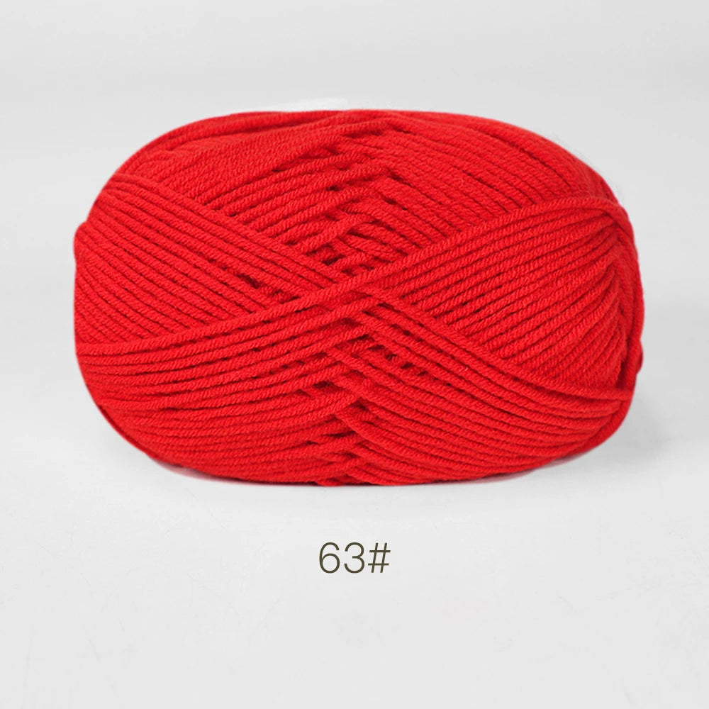 A1-a 50g/Set Soft Milk Cotton Yarn for Crochet Threads for Knitting