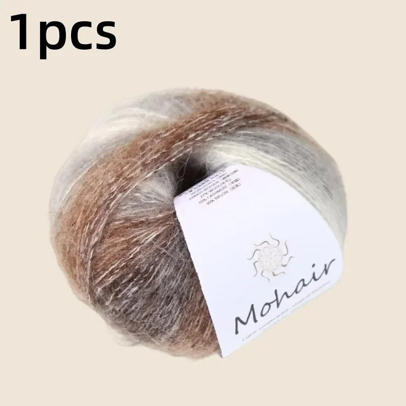 Gradient Mohair Soft Cotton Yarn