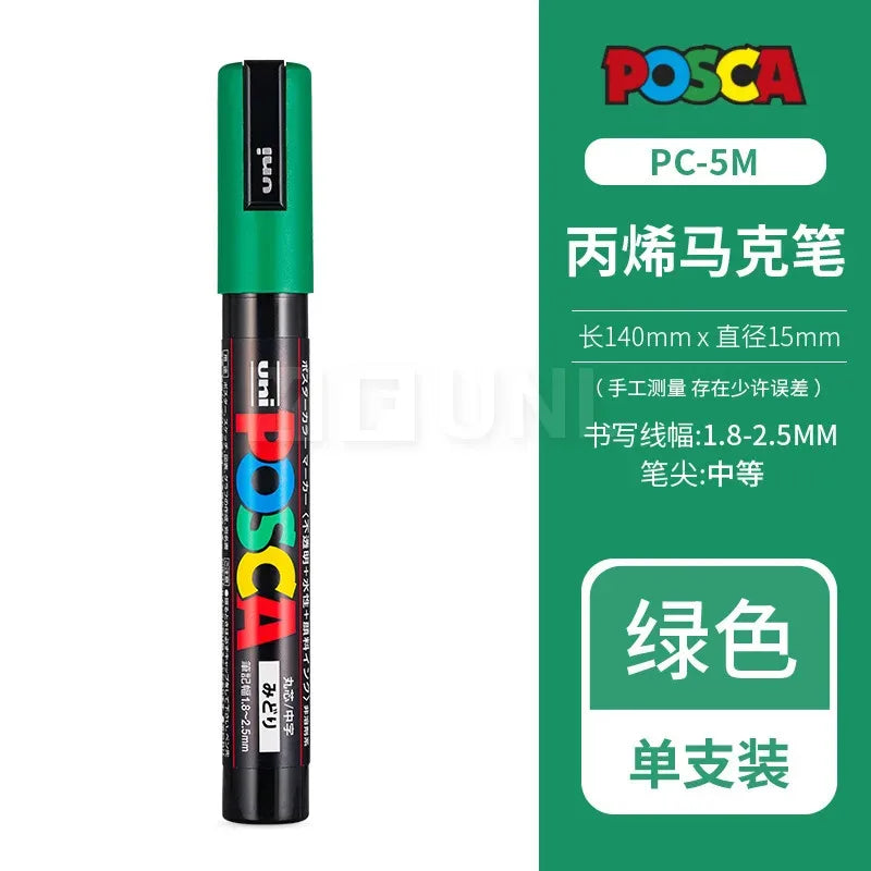 Uni Posca Full Marker PC-1M 3M 5M Multi-Colours Acrylic