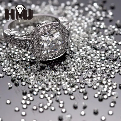 Loose Moissanite Stone Small Size Round Shape 0.8-2.9mm 1 Carat