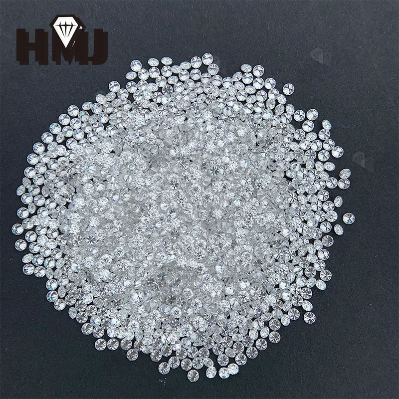 Loose Moissanite Stone Small Size Round Shape 0.8-2.9mm 1 Carat