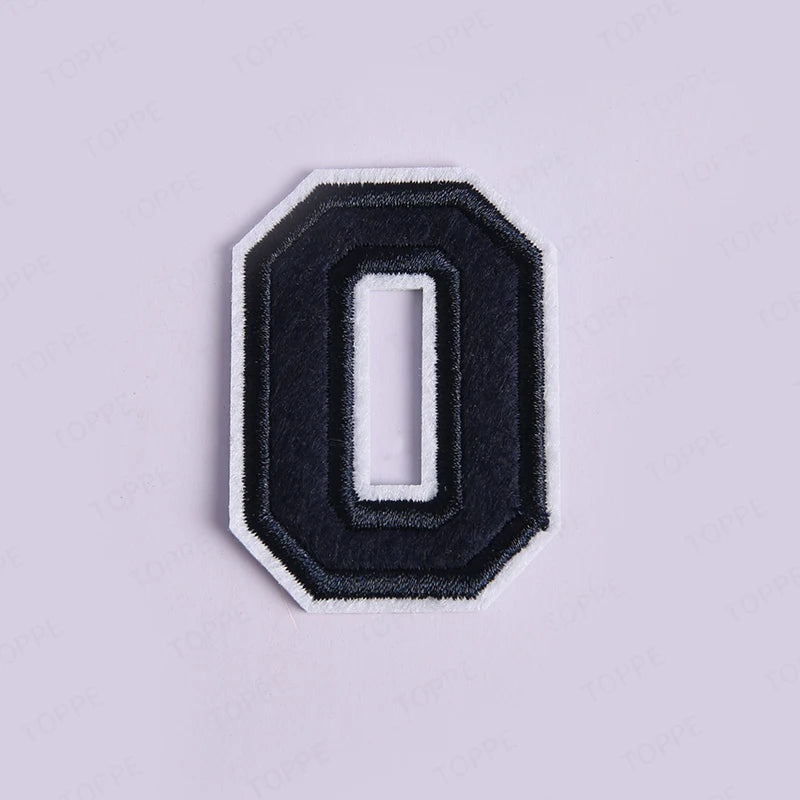 Navy Blue Letter Iron On Patch Applique