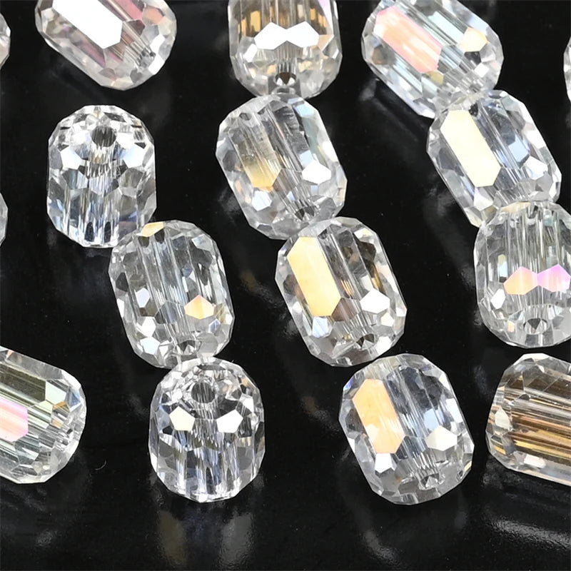 9mm Austria Crystal Beads Faceted Round Barrel Loose Spacer Beads