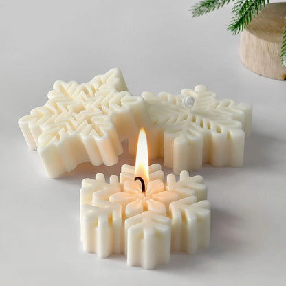 Snowflake Candle Silicone Mold