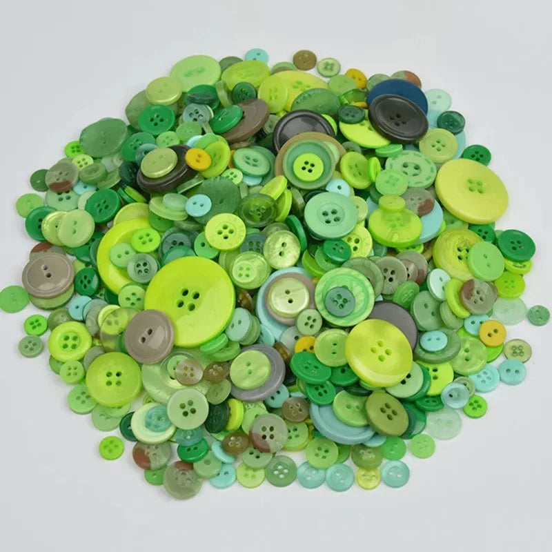 50Gram  Mix size wooden buttons