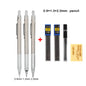 Mechanical Pencil Set 0.3 0.5 0.7 0.9 1.3 2.0mm Full Metal Art Drawing Painting Automatic Pencil