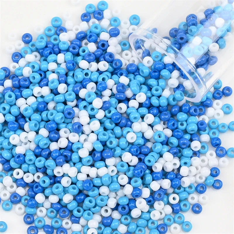 12Grams/Tube 2mm Metallic Seed Beads Japanese Round Glass Seedbeads 1200pcs