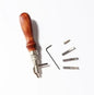 7 in 1 Leather Edge Stitch Groover Tool Adjustable Leathercraft Grooving Chisel
