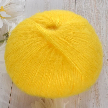 1pcs 50g Mohair Silk Wool Yarn 15% Wool 15% Mohair 40% Acrylic 30%