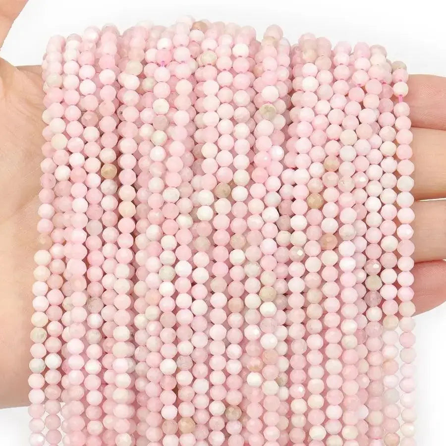 Wholesale Faceted Natural Stone Beads Faceted Amazonite Aquamarine Opal Labradorite