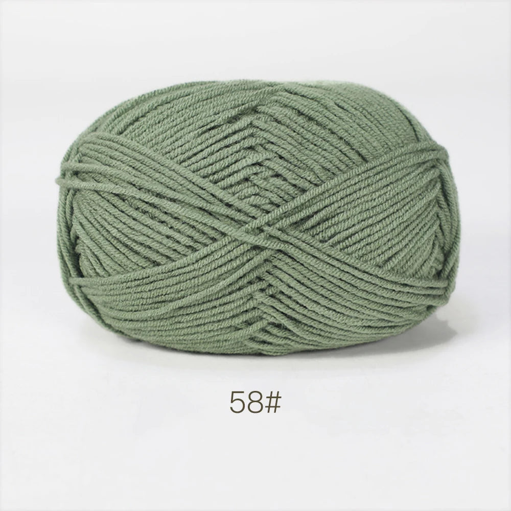 A1-a 50g/Set Soft Milk Cotton Yarn for Crochet Threads for Knitting