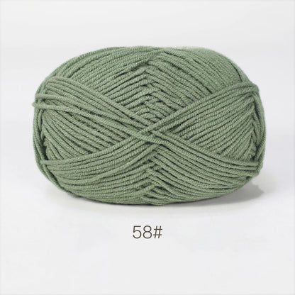 A1-a 50g/Set Soft Milk Cotton Yarn for Crochet Threads for Knitting