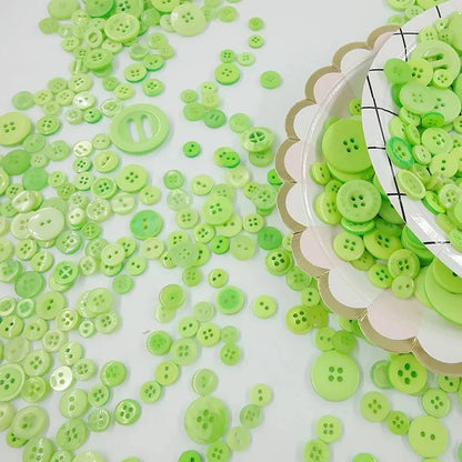 50Gram  Mix size wooden buttons