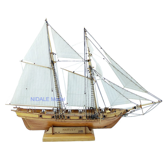 Scale 1/96 Model Building Kits Wooden Sailboat