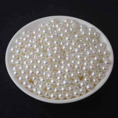 3-20mm ABS Imitation Pearl Beads With Hole Round  Loose Beads