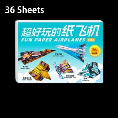 Montessori Origami Airplane Set 36 Sheets