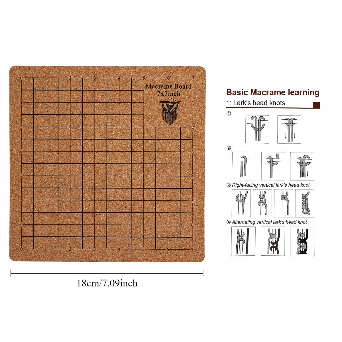 Wooden Crochet Blocking Board with Grid Lines and Stainless Steel Pins for Granny Squares Knitting Projects DIY Craft Gift